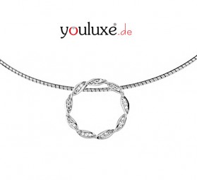 Damen Omegareif Mit Anhänger 925 Sterlingsilber rhodiniert