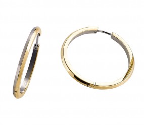 Boccia Damen-Creole Titan teilweise goldplatiert 0571-02