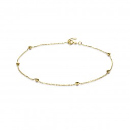 Fusskette Ankerkette mit Kugel aus 585 Gold