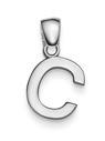 Anhänger Buchstabe C aus 585 Gold Weißgold Halsschmuck schlicht