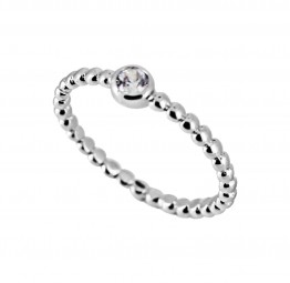 Damenring 925 Silber mit einem Stein