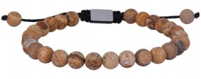 Herren jasper Armband Holz optik