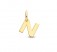 Buchstaben-Anhängern N aus 585 Gold