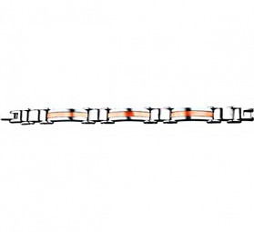 Herren Armkette Edelstahl Gliederarmband Schmuck in rosé PVD Gold beschichtet