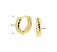 Creolen Damen und Mädchen. Gedrehte Ohrringe aus vergoldetem 925 Sterling Silber
