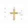 Anhänger Kreuz aus 925 Silber Goldplattiert
