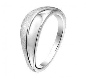 Damenring, 925 Sterling Silber teilpoliert, extravaganter Silberring