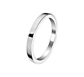 Schmaler silberring Damenring aus 925 Sterlingsilber rhodiniert