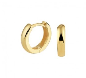 Damen und Mädchen. Gedrehte Ohrringe aus vergoldetem 925 Sterling Silber