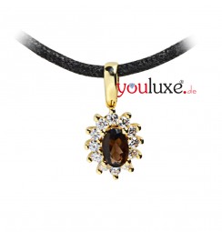 Rauchquarz 585 Gold Anhänger