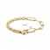Damen Gliederarmband 925 Silber Goldplattiert