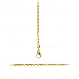 Ankerkette flach 1.12 mm Gelbgold — Damen Kette mit Federring 14k (585)
