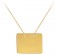 Rechteck-Gravurplatte- Gold 585 Gravuranhänger