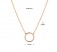 Damenkette Kreis aus 585er Gold Rosegold