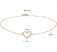 Damen Zarte Armband mit Herz 585 Rosegold