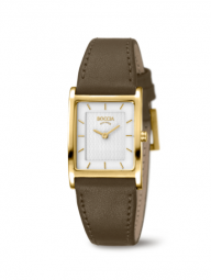 Boccia Damen Analog Quarz Uhr mit Leder Armband 3294-03