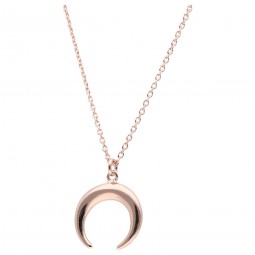 Anhänger Collier Mond Rosegold 925 Silber