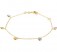 Gold Edelstein Armband aus 585 Gold mit verschieden farbigem echte Edelsteine