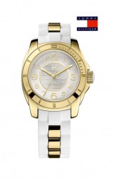 Tommy Hilfiher Damenuhr vergoldet