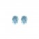 Blautopas Ohrstecker 925 Sterlingsilber