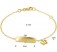 Kinder ID Armband Schmetterling in 585 Gelbgold