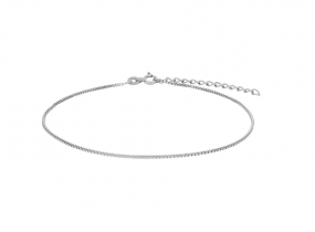 Fußkettchen für Damen 925 Sterling Silber rhodiniert