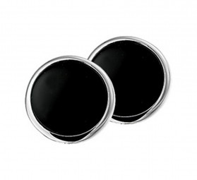 Damen Ohrclip - Edelstein - schwarz "ONYX"