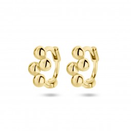 Damen Creolen Gold 925 Silber goldgelb plattiert