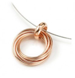 Boccia Anhänger Rosegoldplattiert