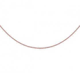 925 Silber Roségold-Panzerkette flach