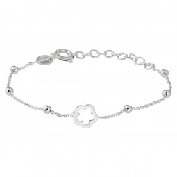 Kinder-Armband mit Blume 925 Sterlingsilber