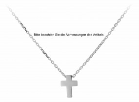 Kettenanhänger Anhänger kleines Kreuz 14Kt 585 Gold.Weißgold