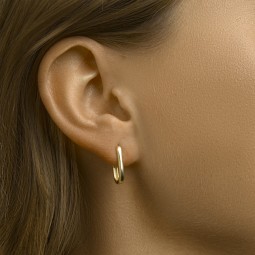 Creolen Sterling Silber 925 Goldplattiert