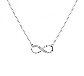 Collier Kette mit Anhänger Infinity 925 Silber