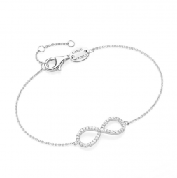 Armband Infinity (Unendlichkeit) mit Zirkonia