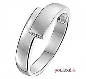 Damen-Ring Klassisch Elegant 925 Silber rhodiniert