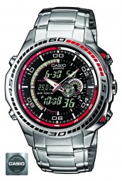 Casio Edifice Herren-Armbanduhr Analog Digital Quarz Edelstahl EFA-121D-1AVEF