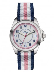 S.Oliver Mädchenuhr Analog Quarz Armbanduhr SO-3133-LQ