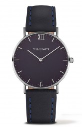 Paul Hewitt Uhr Sailor Line Blue Lagoon Edelstahl Lederarmband Marineblau