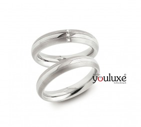 Boccia Trauringe Partnerringe Titan mit 3 Brillanten 0131-01-03