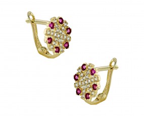 Gold 585 Kinder Ohrringe Creolen Halbcreolen