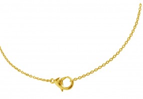 Boccia Ankerkette vergoldet Titan 45 cm