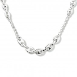 Collierkette Damen Bohnenkette 925 Silber