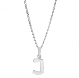 Buchstaben-Anhänger mit dem J aus 925er Sterling Silber RHODINIERT