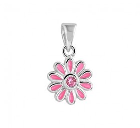 Kinder Anhänger Blume 925 Sterling Silber Silberanhänger Kinderanhänger