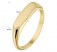 Damen Siegelring Gravurplatte-Ring Fingerring Abgerundet 585 Gold