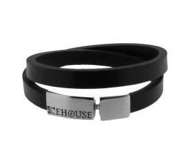 Survive Herren Armband Schwarz - Leder 829677