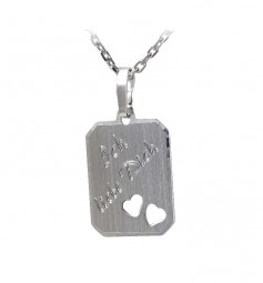 Gravur platte 8 ecken mit Gestanzten 2 Herzen