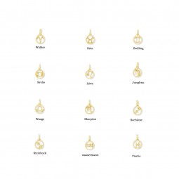 Sternzeichen Anhänger 585 Gold