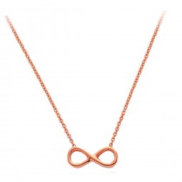Unendlich Collier aus 585er rosegold